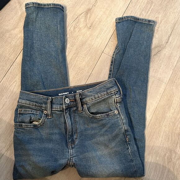 Old navy skinny built in flex blue jeans size 8 - Picture 1 of 4